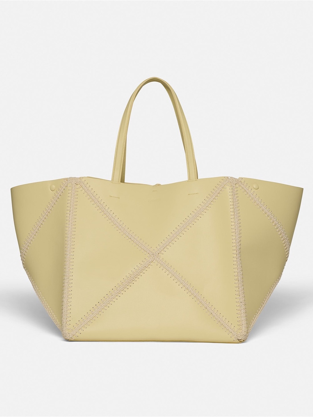 Nanushka Origami Tote Large in Color Moonbeam
